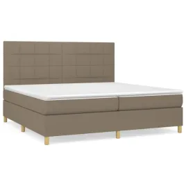 lozko-kontynentalne-z-materacem-taupe-tkanina-200x200-cm