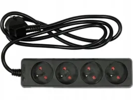 vorel-przedluzacz-uziemiony-4-gniazda-30m-czarny-72621