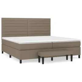 lozko-kontynentalne-z-materacem-taupe-tkanina-200x200-cm