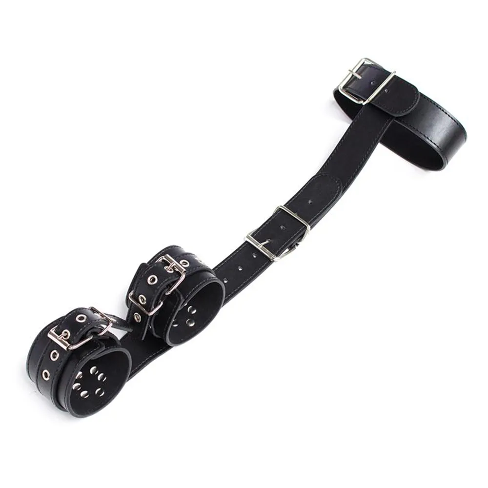 uprzaz-collar-with-restraints-adjustable-black