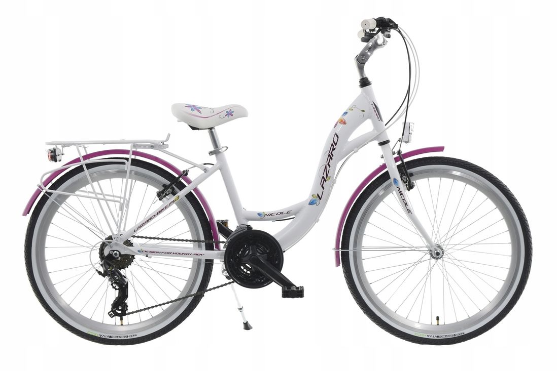 Rower Komunijny LAZARO NICOLE ALUMINIOWY DAMSKI 24 ERLI.pl