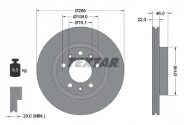textar-92269003-tarcza-hamulcowa