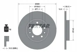 textar-92268003-tarcza-hamulcowa
