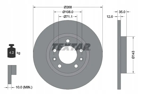 textar-92268003-tarcza-hamulcowa-stan-nowy
