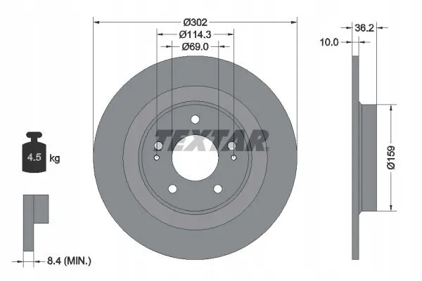 textar-92267403-tarcza-hamulcowa-producent-czesci-textar