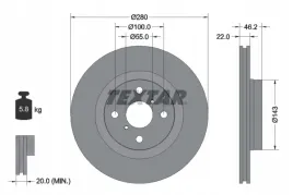textar-92287603-tarcza-hamulcowa