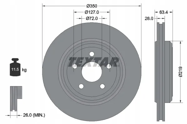 textar-92282003-tarcza-hamulcowa