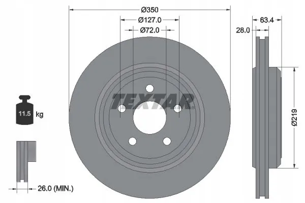 textar-92282003-tarcza-hamulcowa-stan-nowy