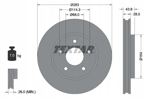 textar-92280103-tarcza-hamulcowa-stan-nowy