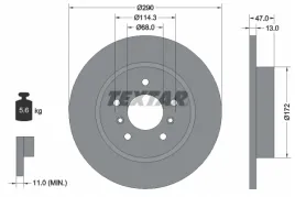 textar-92274003-tarcza-hamulcowa