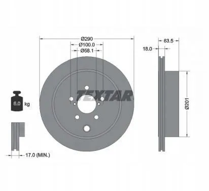 textar-92270903-tarcza-hamulcowa-numer-katalogowy-oryginalu-subaru-26700aj010orsubaru-26700fg020orsubaru-su00300638