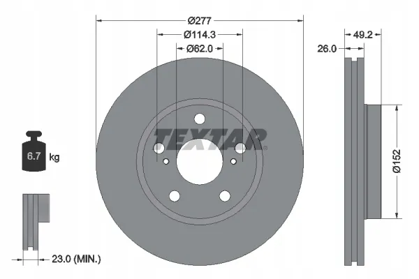 textar-92257703-tarcza-hamulcowa-stan-nowy