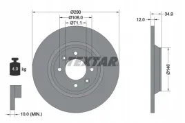 textar-92231303-tarcza-hamulcowa