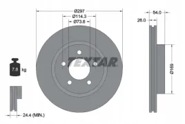 textar-92230003-tarcza-hamulcowa