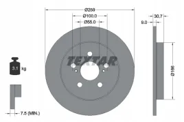 textar-92224003-tarcza-hamulcowa