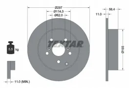 textar-92222500-tarcza-hamulcowa