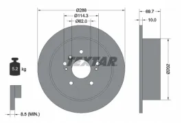 textar-92171603-tarcza-hamulcowa