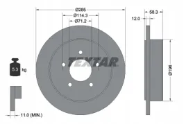 textar-92169100-tarcza-hamulcowa