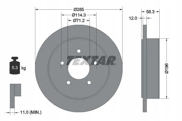 textar-92169100-tarcza-hamulcowa-producent-czesci-textar