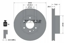 textar-92155900-tarcza-hamulcowa