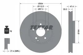 textar-92152105-tarcza-hamulcowa