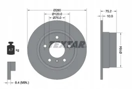 textar-92146003-tarcza-hamulcowa