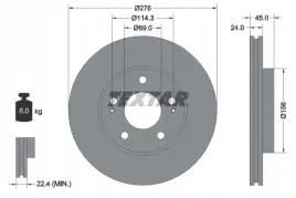 textar-92110700-tarcza-hamulcowa