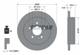 textar-92090003-tarcza-hamulcowa