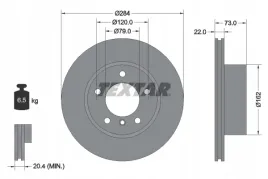 textar-92238403-tarcza-hamulcowa