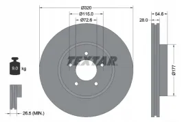 textar-92235403-tarcza-hamulcowa