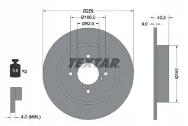 textar-92231403-tarcza-hamulcowa