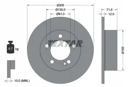 textar-92228800-tarcza-hamulcowa