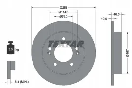 textar-92226103-tarcza-hamulcowa