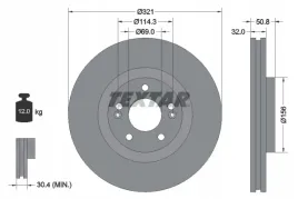 textar-92221700-tarcza-hamulcowa