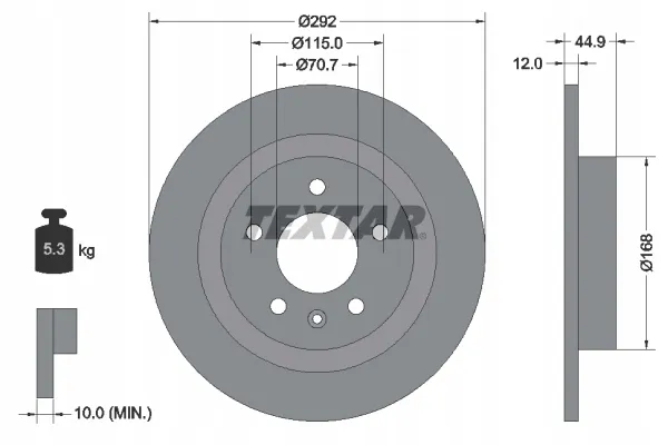textar-92205703-tarcza-hamulcowa-stan-nowy