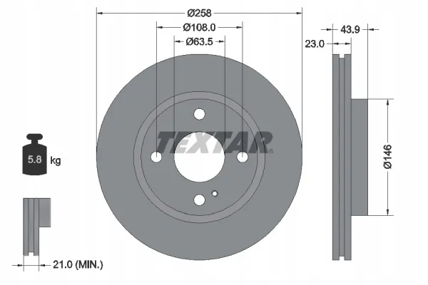 textar-92176003-tarcza-hamulcowa-stan-nowy