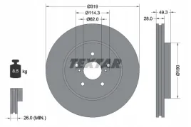 textar-92171503-tarcza-hamulcowa