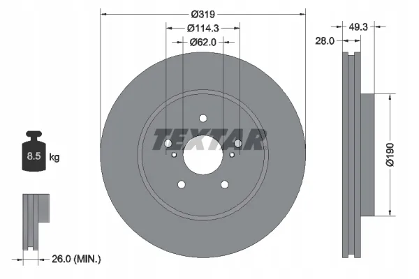 textar-92171503-tarcza-hamulcowa-stan-nowy