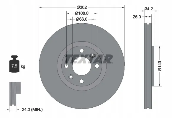 textar-92168503-tarcza-hamulcowa-stan-nowy