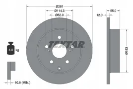 textar-92162103-tarcza-hamulcowa