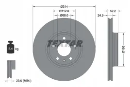 textar-92159903-tarcza-hamulcowa