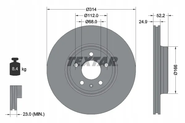 textar-92159903-tarcza-hamulcowa-stan-nowy