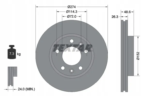 textar-92146900-tarcza-hamulcowa-stan-nowy