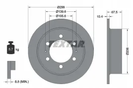 textar-92138500-tarcza-hamulcowa