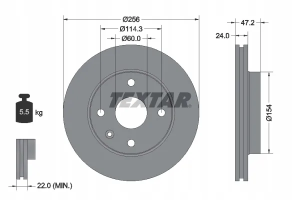 textar-92133500-tarcza-hamulcowa