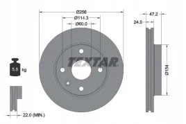 textar-92133500-tarcza-hamulcowa
