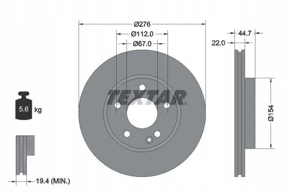 textar-92131903-tarcza-hamulcowa-stan-nowy