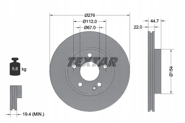 textar-92131903-tarcza-hamulcowa-producent-czesci-textar