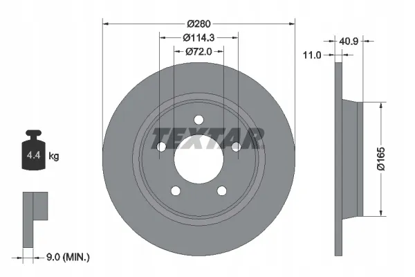 textar-92130600-tarcza-hamulcowa-stan-nowy
