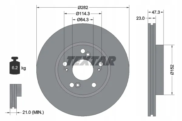 textar-92128400-tarcza-hamulcowa-producent-czesci-textar